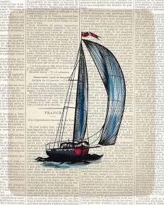 Newspaper Sailboat 1