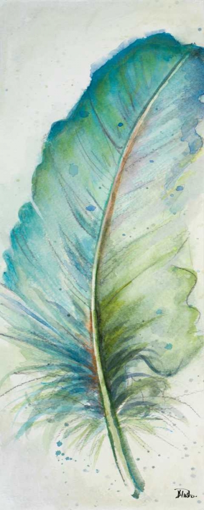 Watercolor Feather IV