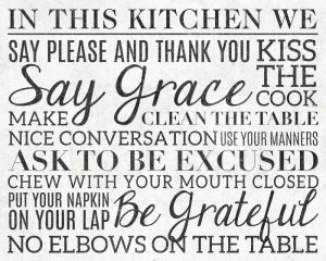 Kitchen Rules I