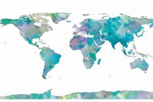 World Map Watercolor
