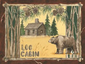 Log Cabin Bear