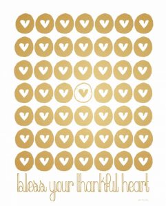 Faux Gold Bless Your Thankful Heart