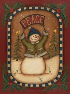 Peace Snowman