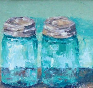 Two Blue Jars