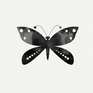 Black and White Butterfly IV