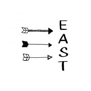 East with Arrows