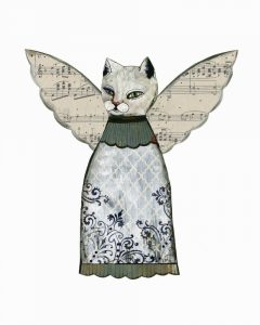 Cat Angel with Music Wings