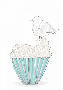 Bird on a Cupcake