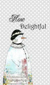 Snow-woman in Cloche