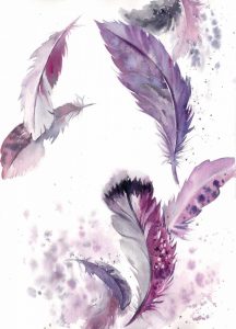 Purple Feathers IV