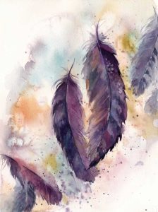 Purple Feathers VII