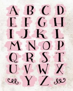 Pink Alphabet