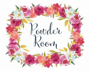 Powder Room Floral