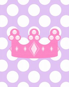Princess Crown Polka Dots