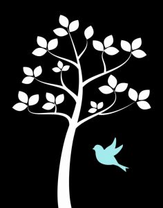 Girl Bird Tree II