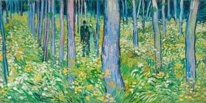Undergrowth with two figures