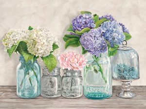 Flowers in Mason Jars (detail)