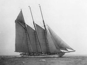 The Schooner Karina at Sail 1919