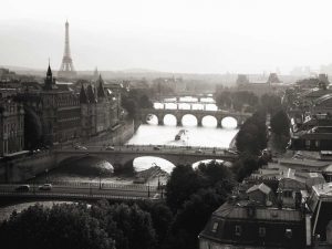 Bridges over the Seine river, Paris