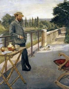 An Elegant Man On a Terrace