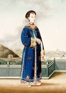 An Elegantly Dressed Chinese Hong Merchants Wife