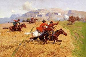 Cossacks Charging Into Battle