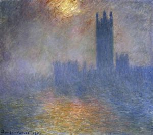 London Parliament – Patch of Sun in the Fog