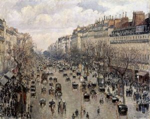 Boulevard Montmartre In Paris