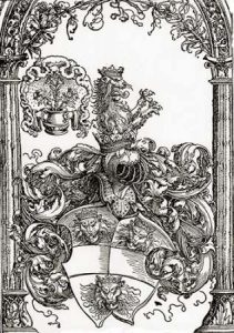 Coat Of Arms With Three Lions Heads