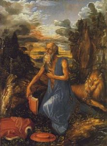St Jerome In A Landscape