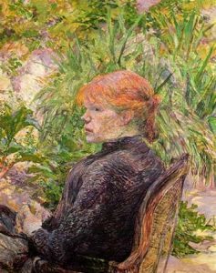 Red Haired Girl In A Garden
