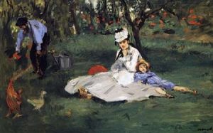 Monet Family in their Garden