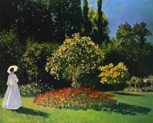 Lady In The Garden 1867