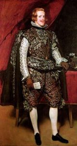 King Philip IV In A Costume With Silver