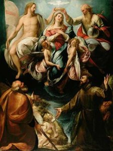 Coronation of the Virgin with Saints Joseph and Francis of Assisi