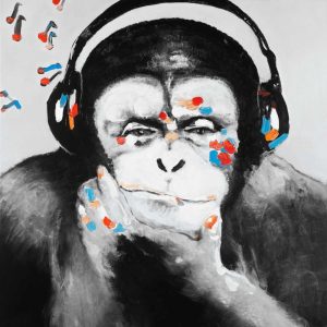 Monkey with Headphones