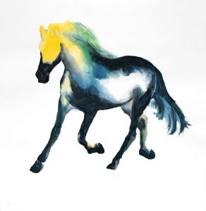 Galloping Colorful Horse