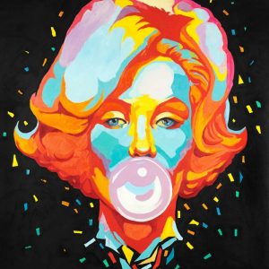 Colorful Maryline Monroe Bubblegum
