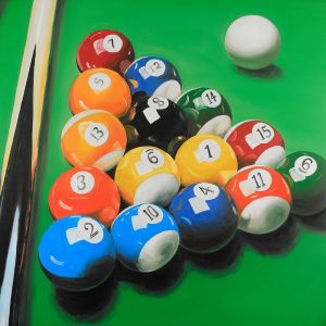 Pool Table with Ball Formation