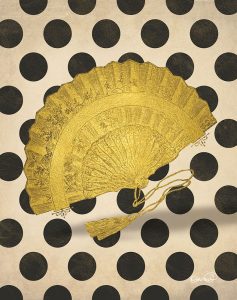 Vintage Gold Fan
