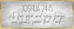 Joshua 24 15 on Foil