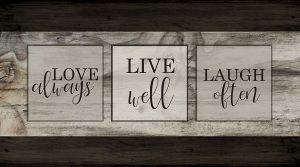 Love Live Laugh Plank