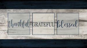 Thankful Grateful Blessed Plank
