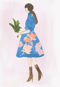 Girl with Plant