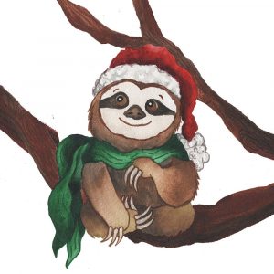 Christmas Sloth I