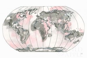 World Map Blush v2