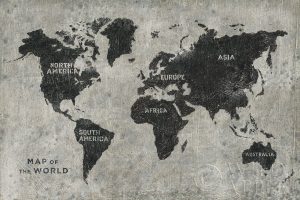 Grunge World Map