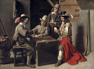 Soldiers Playing Cards