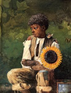 Taking Sunflower To Teacher