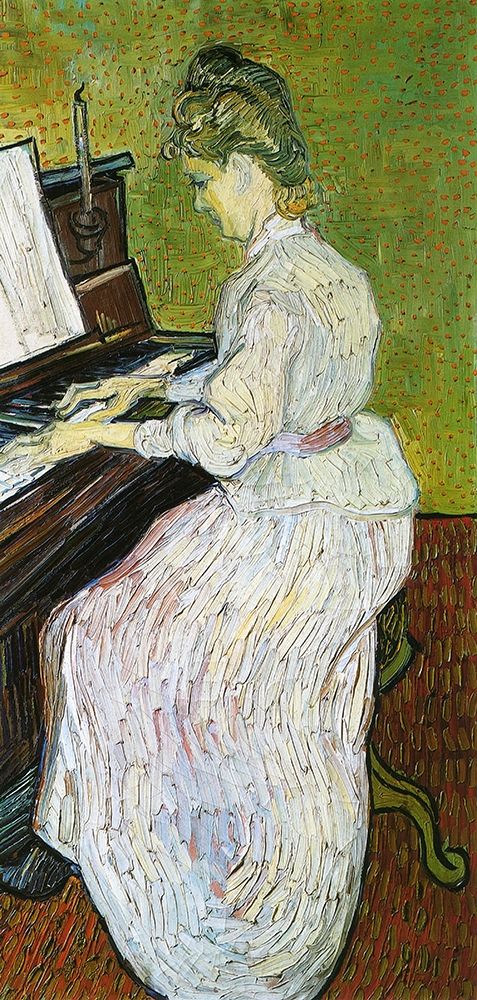 Marguerite Gachet At Piano